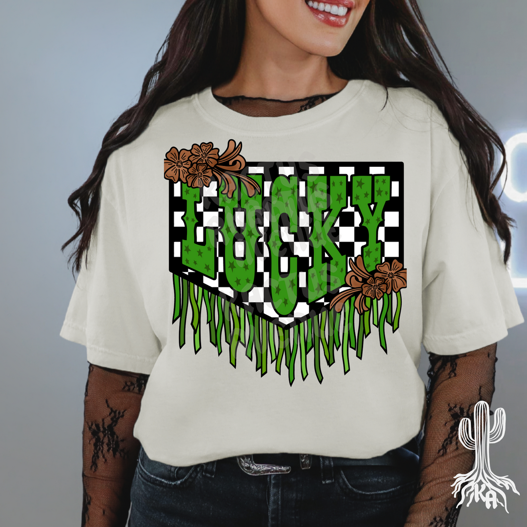 Lucky Fringe T-Shirt (Comfort Colors)