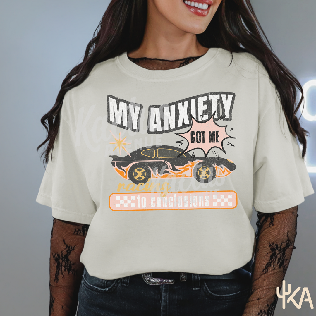 Racing Anxiety T-Shirt (Comfort Colors)