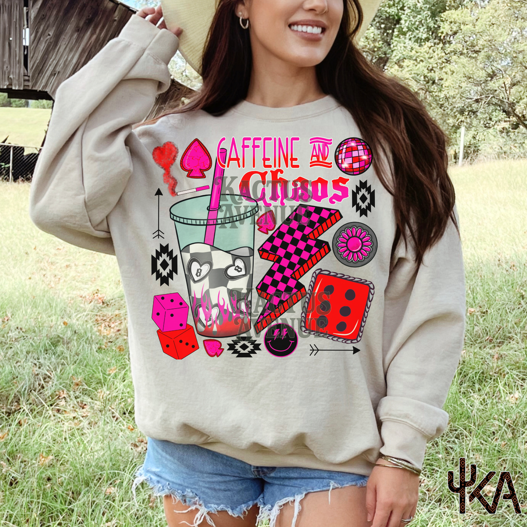 Caffeine and Chaos Sweatshirt