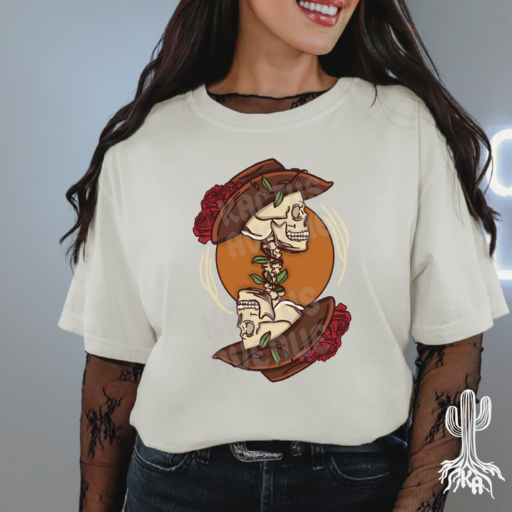 Reverse Cowgirl Skeleton T-Shirt (Comfort Colors)