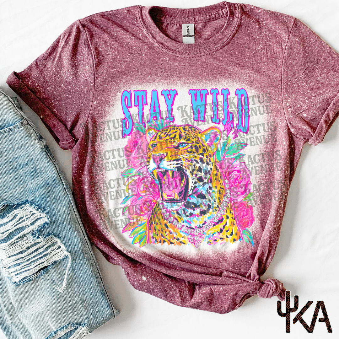 Wild Leopard Summer Bleached Shirt