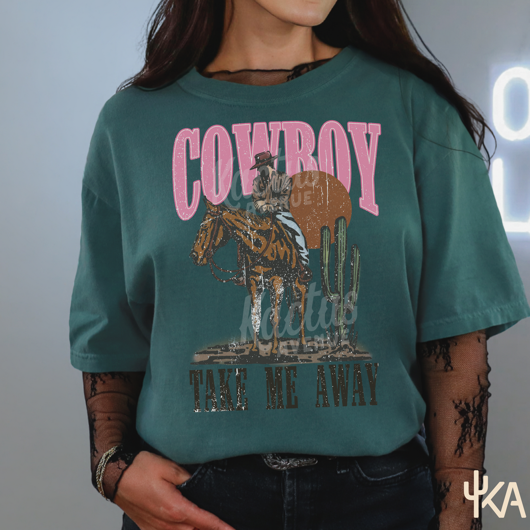 Cowboy Take Me Away T-Shirt (Comfort Colors)