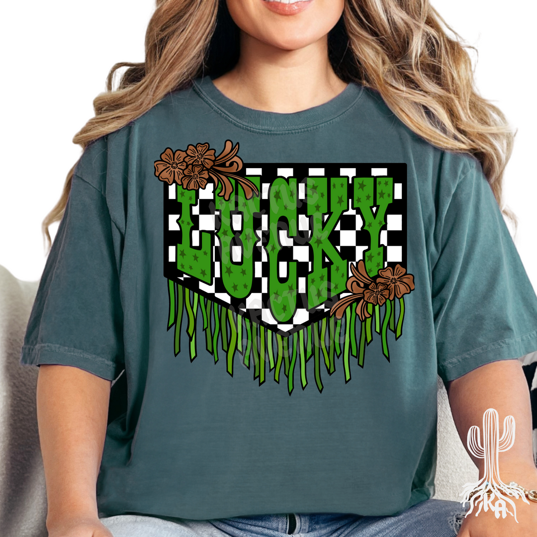 Lucky Fringe T-Shirt (Comfort Colors)