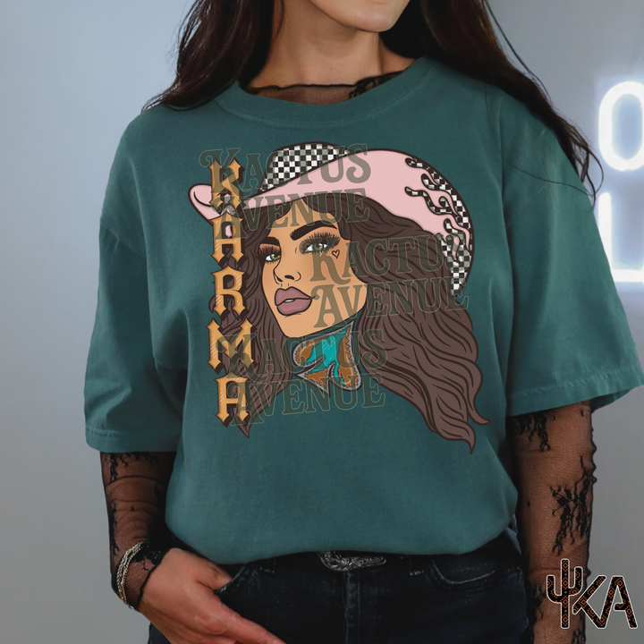 Karma Cowgirl (Comfort Colors) - EXCLUSIVE