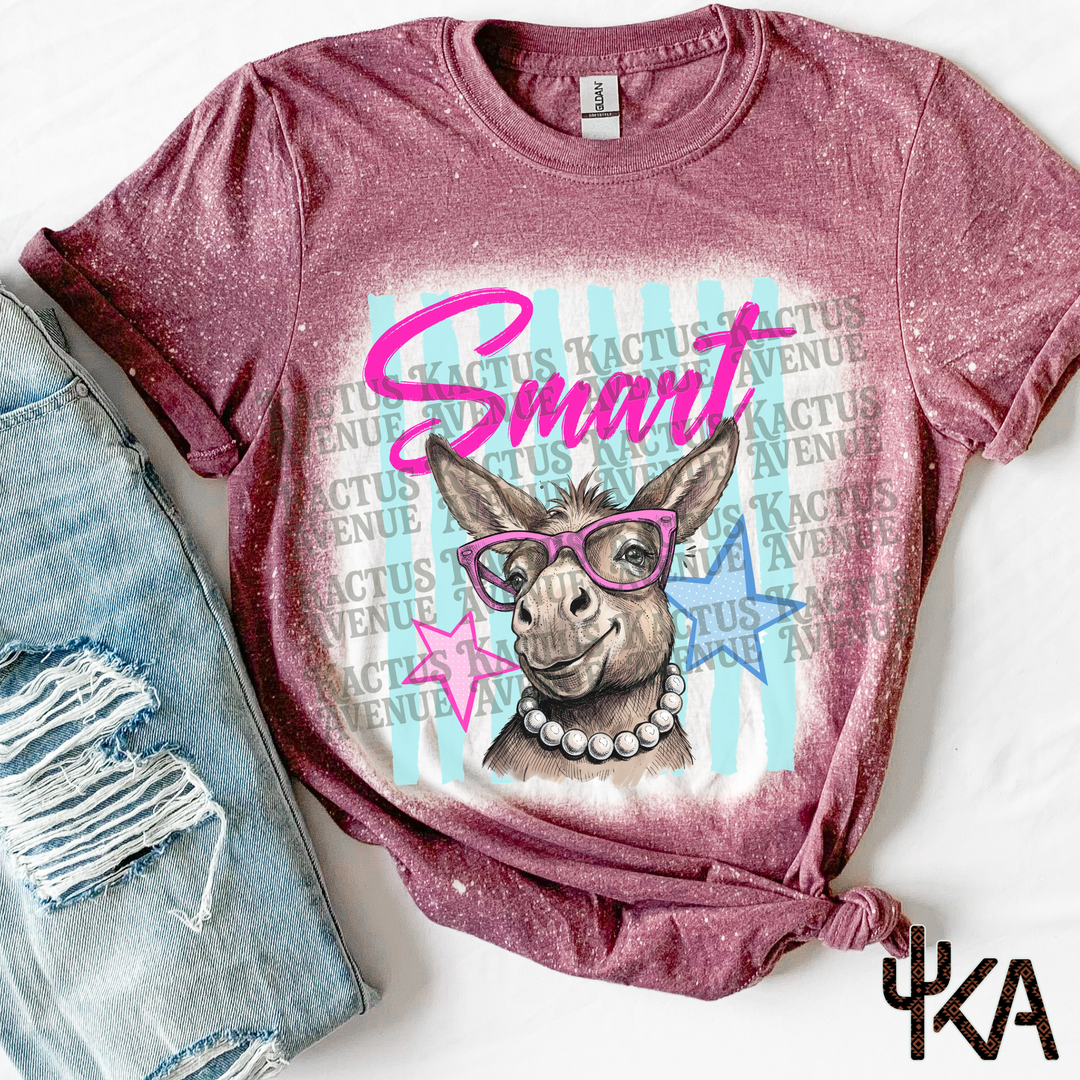 Sarcasm Donkey Bleached T-Shirt
