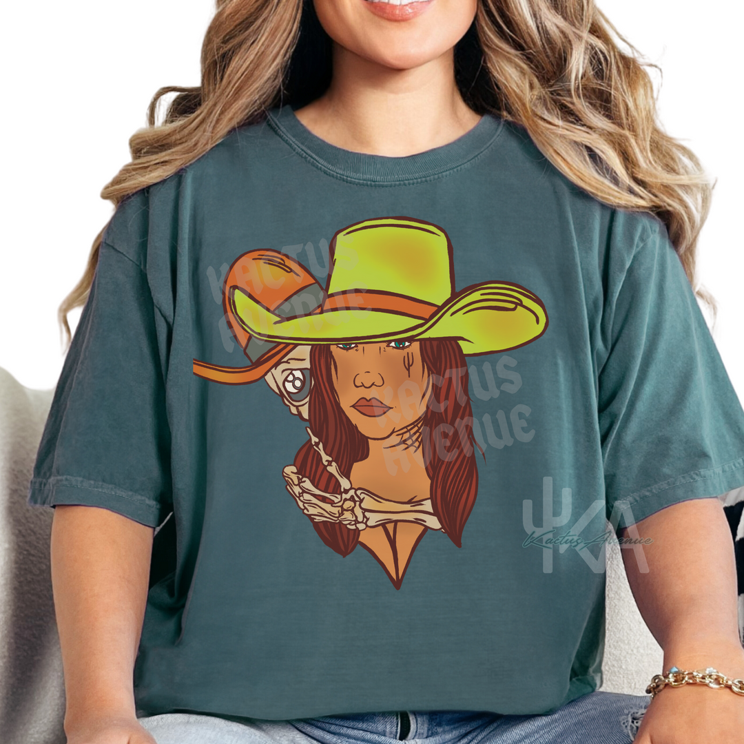 Cowgirl Skeleton T-Shirt (Comfort Colors)