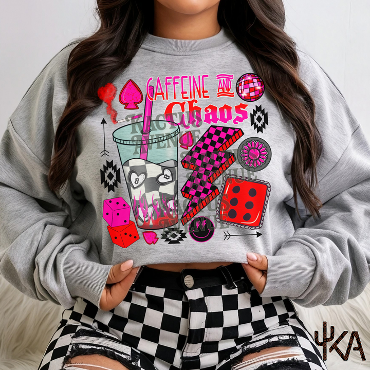 Caffeine and Chaos Sweatshirt