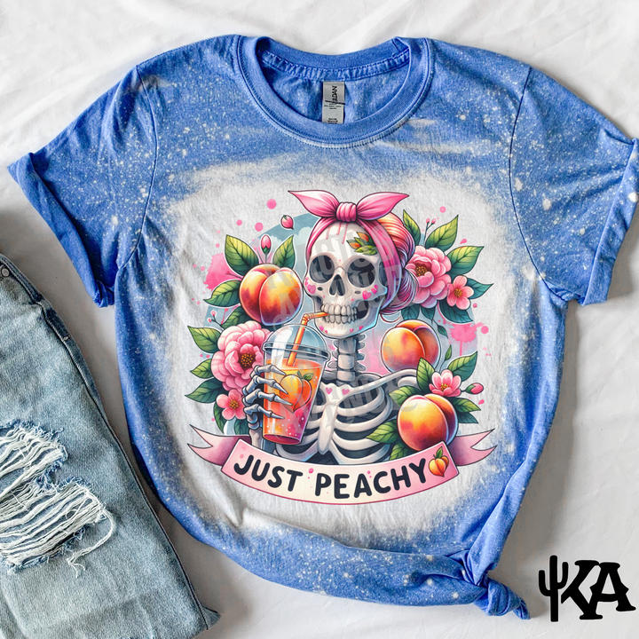Just Peachy Bleached T-Shirt