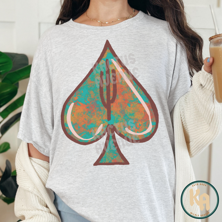 Turquoise Spade T-Shirt