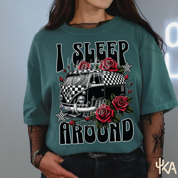 I Sleep Around T-Shirt (Comfort Colors)