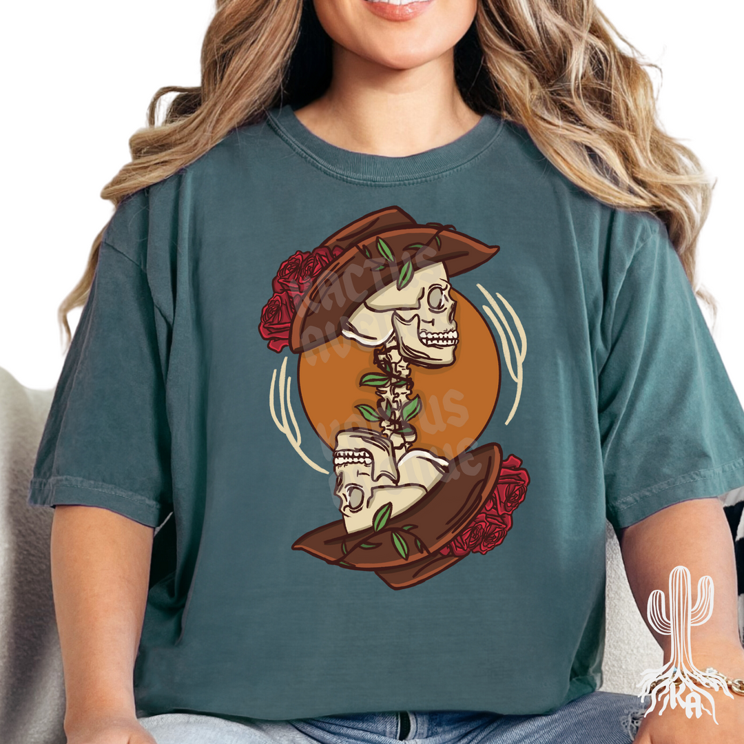 Reverse Cowgirl Skeleton T-Shirt (Comfort Colors)