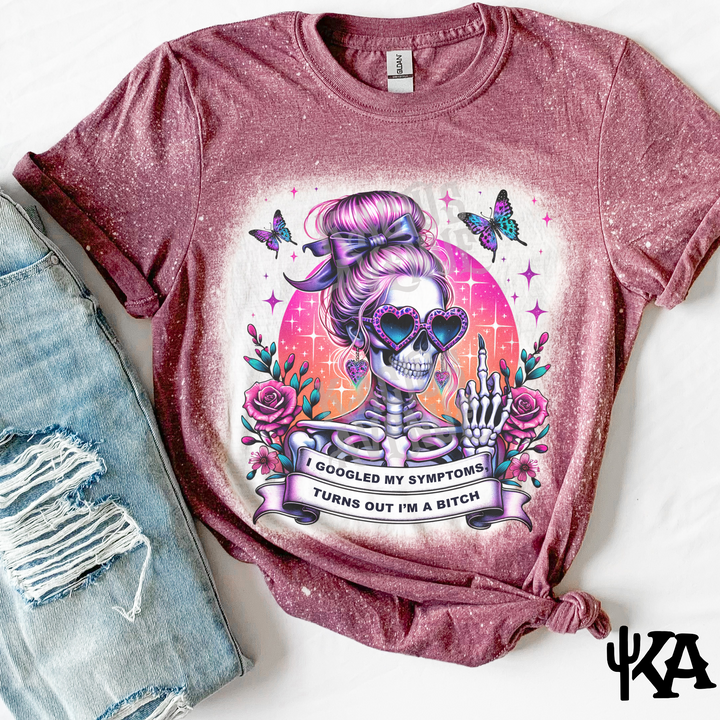 B Symptoms Bleached T-Shirt
