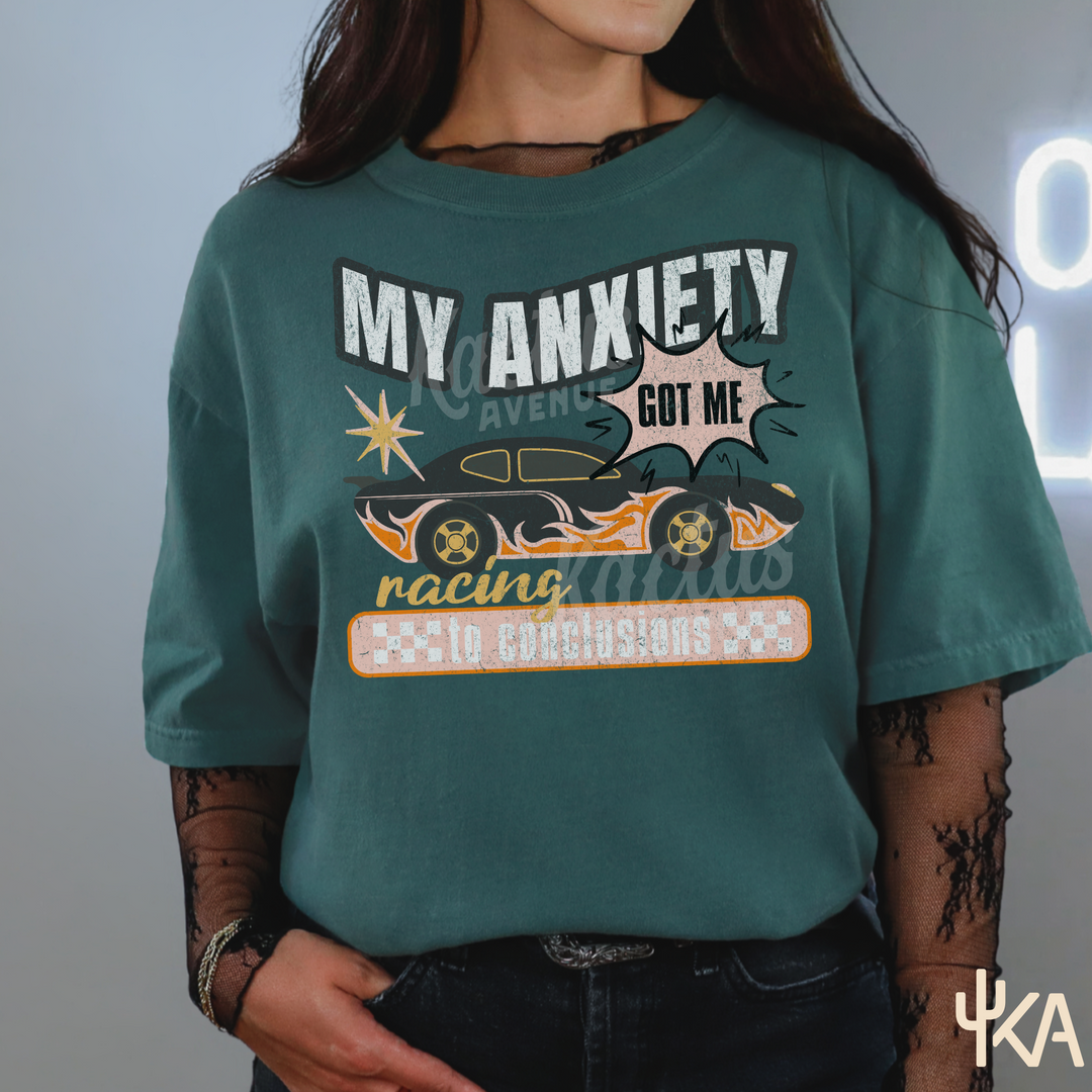 Racing Anxiety T-Shirt (Comfort Colors)