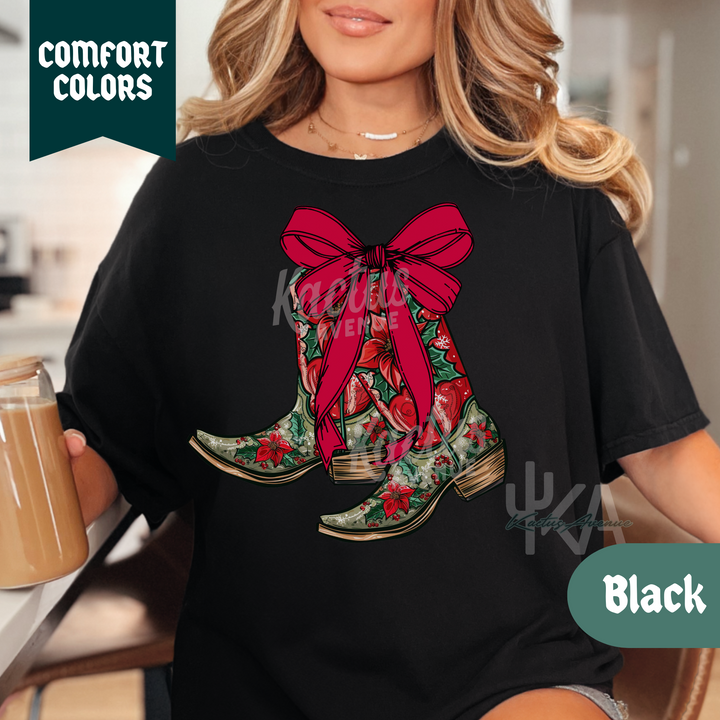 Christmas Boots T-Shirt (Comfort Colors)