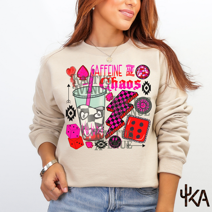 Caffeine and Chaos Sweatshirt