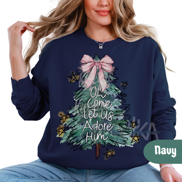 Oh Let Us Adore Him Sweatshirt