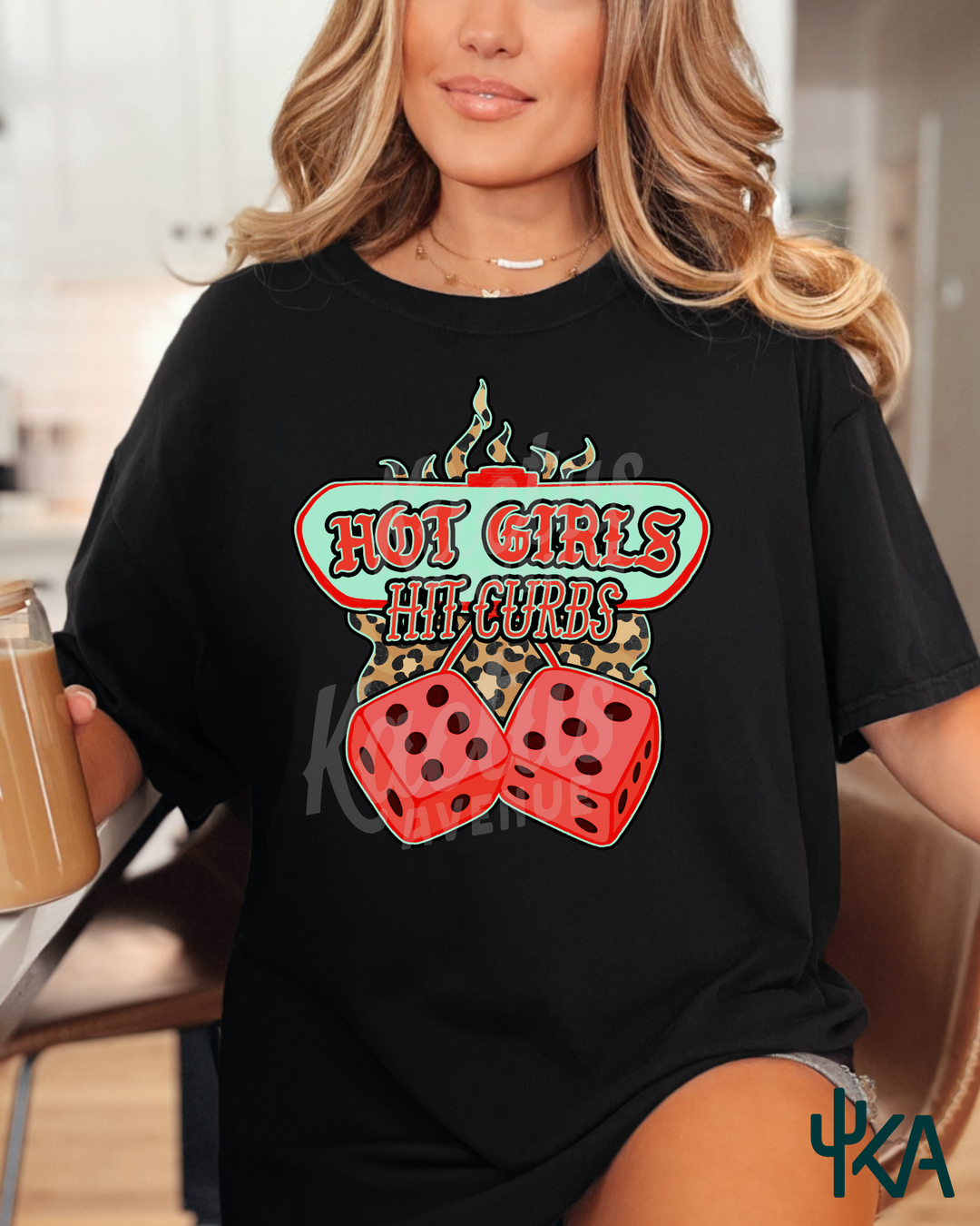 Hot Girls Hit Curbs T-Shirt (Comfort Colors)