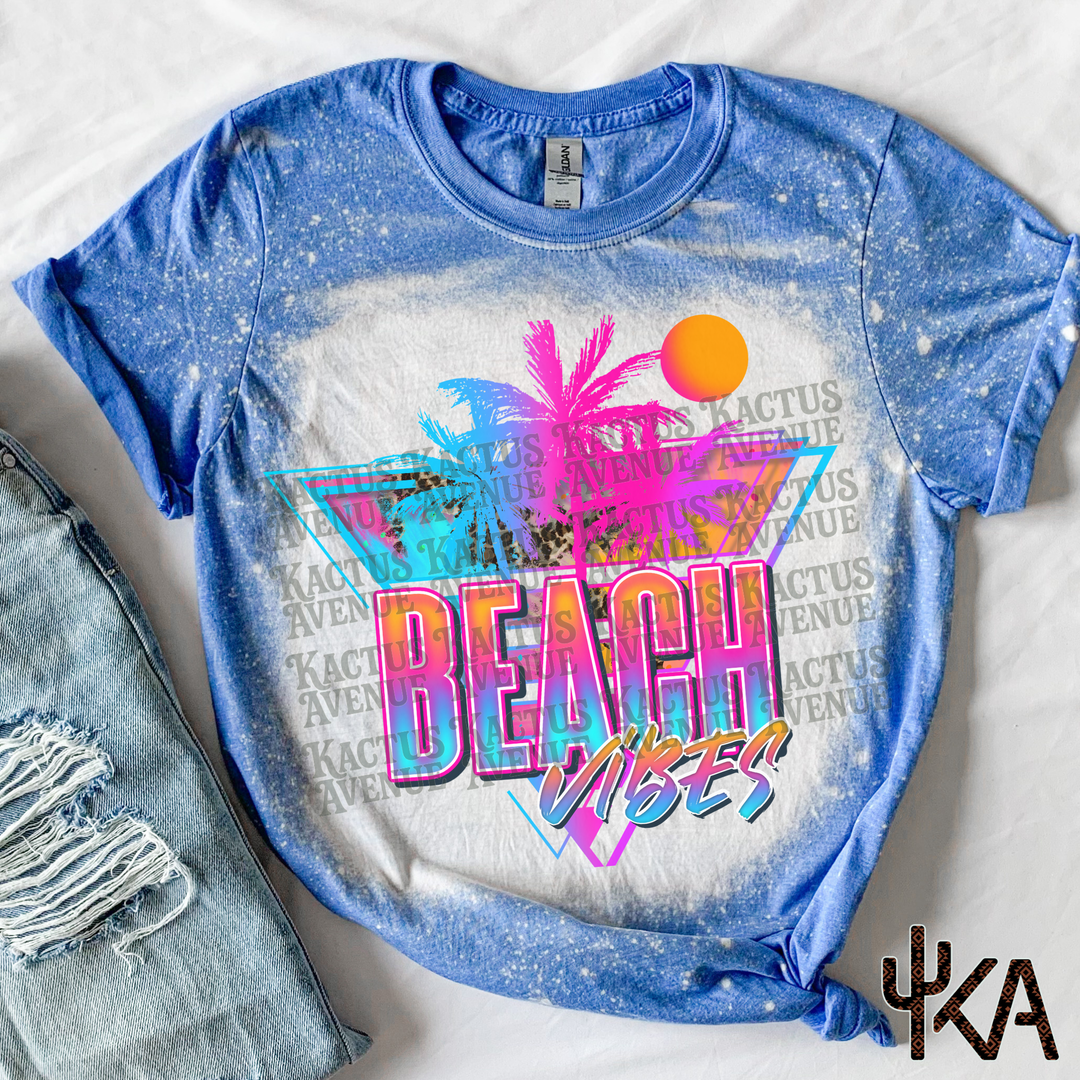 Beach Vibes Bleached T-Shirt