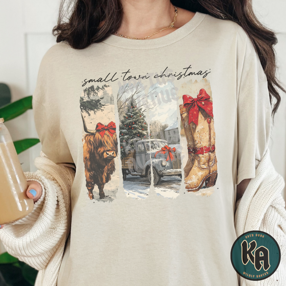 Small Town Christmas Vintage T-Shirt