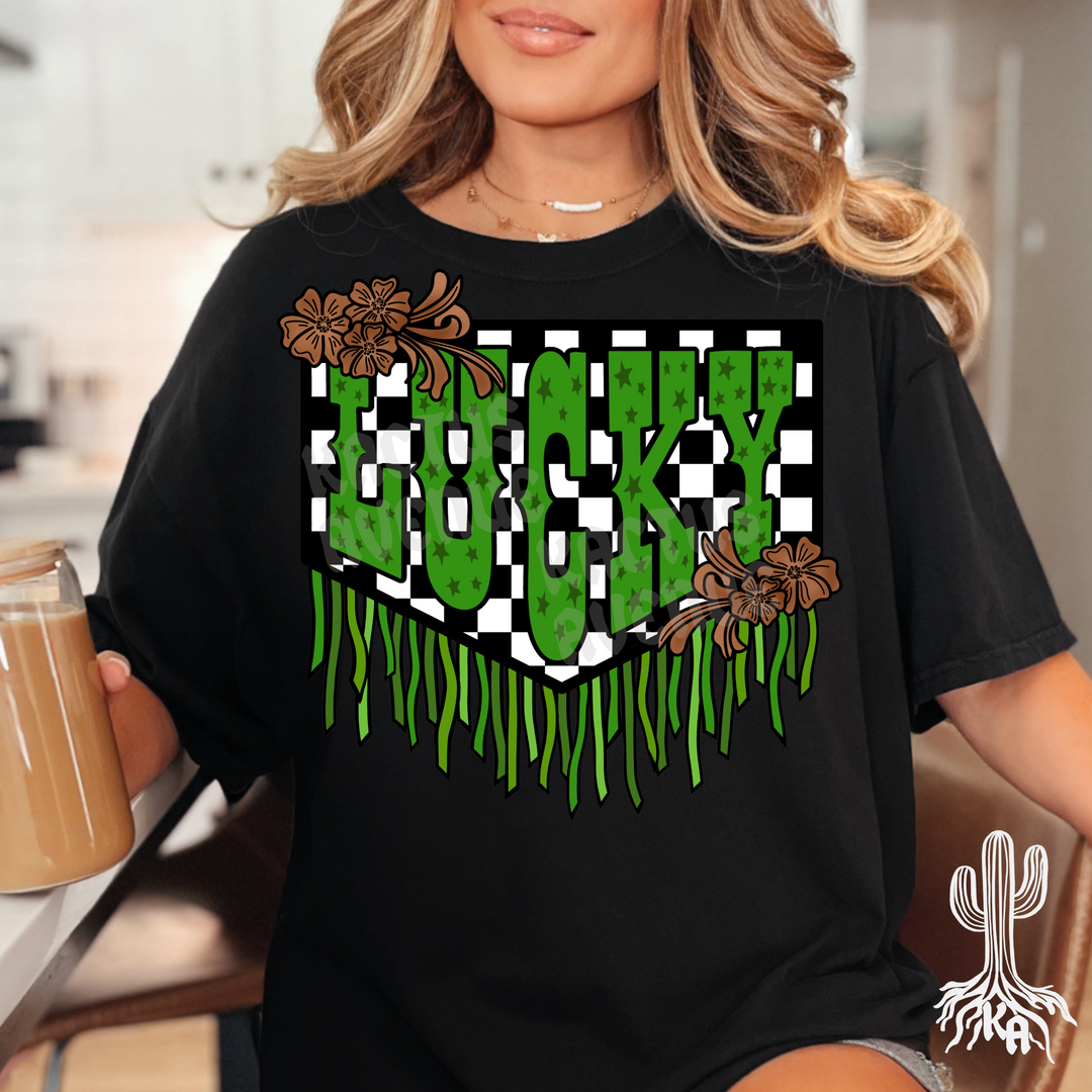 Lucky Fringe T-Shirt (Comfort Colors)