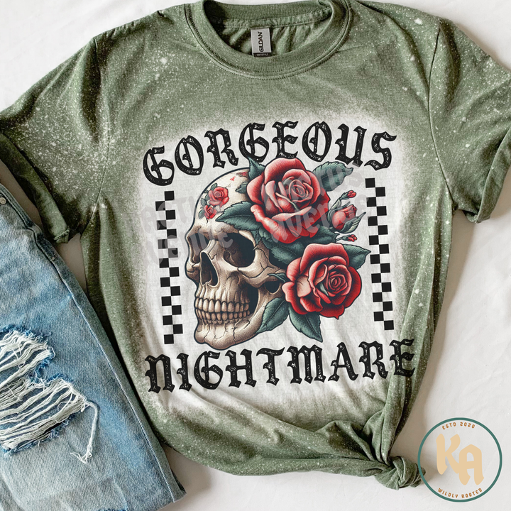 Gorgeous Nightmare Bleached T-Shirt