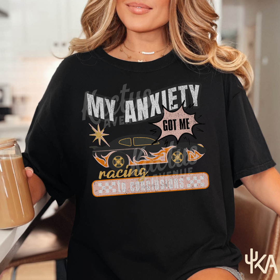 Racing Anxiety T-Shirt (Comfort Colors)