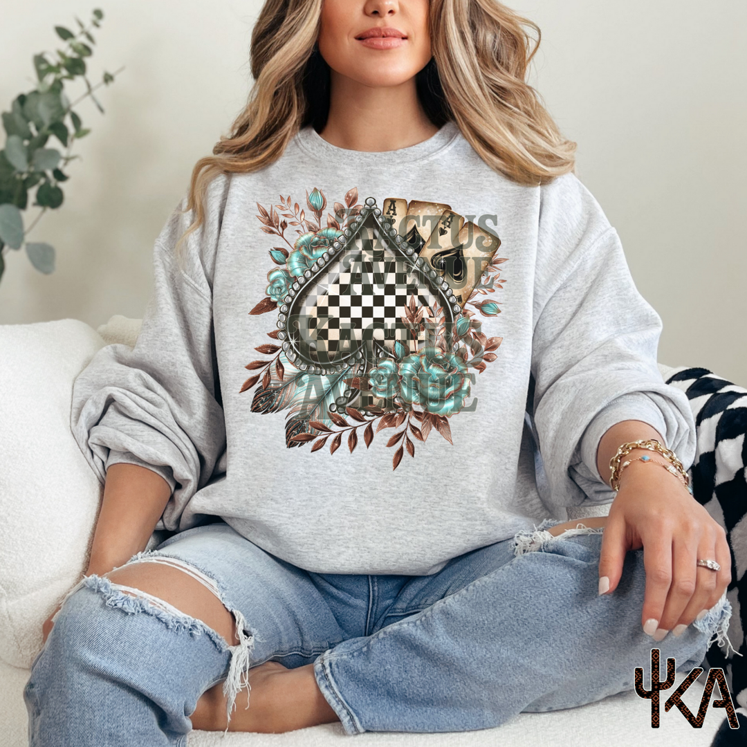 Checkered Spade Sweatshirt