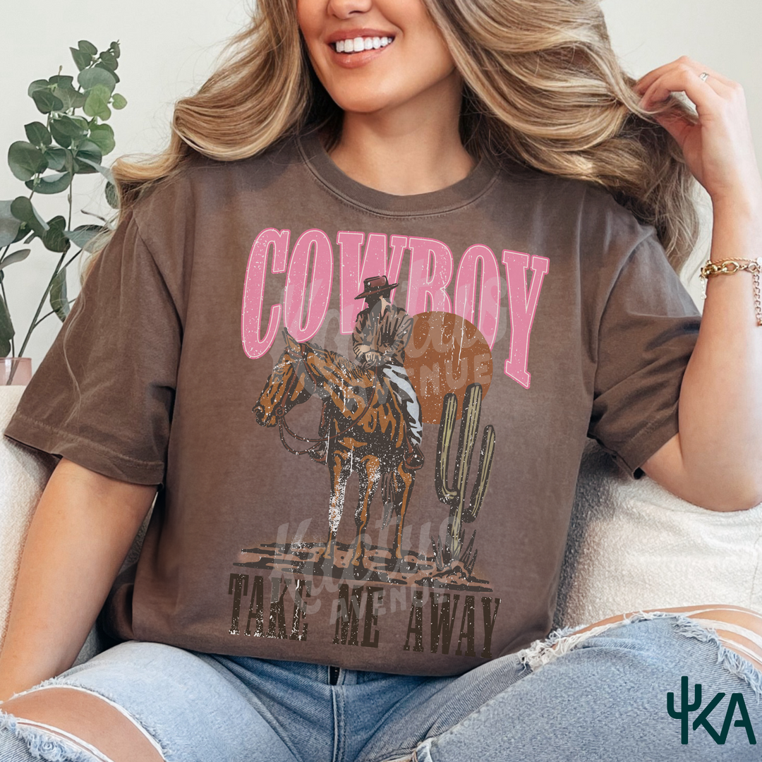 Cowboy Take Me Away T-Shirt (Comfort Colors)