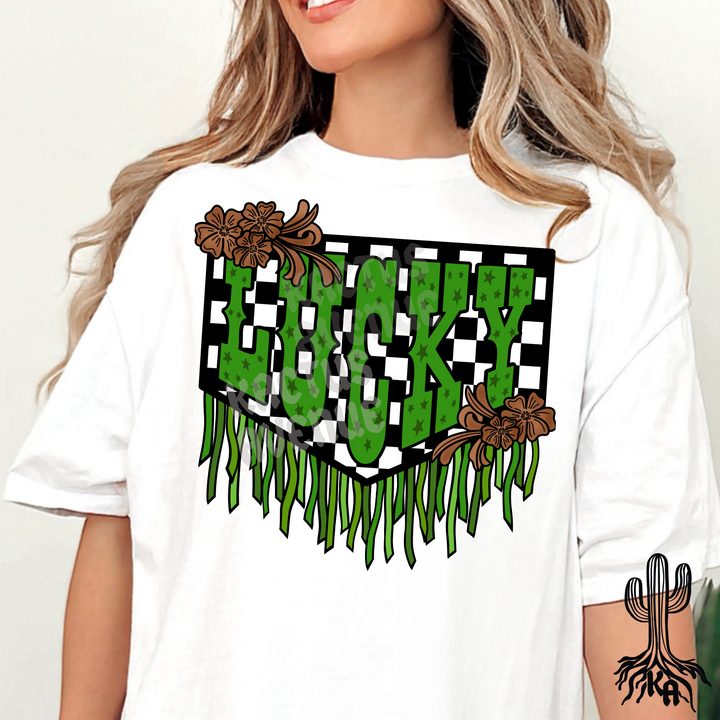 Lucky Fringe T-Shirt (Comfort Colors)