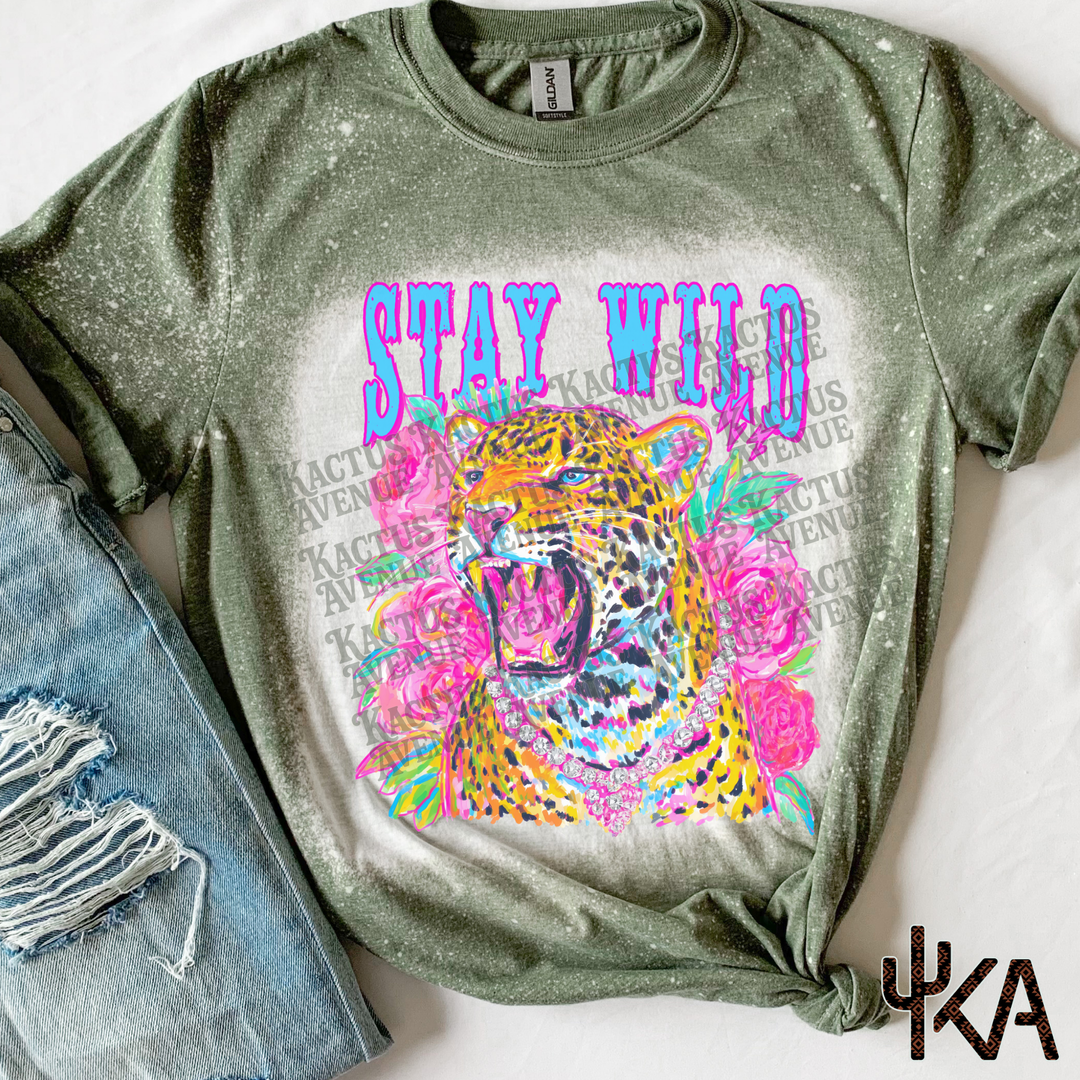 Wild Leopard Summer Bleached Shirt