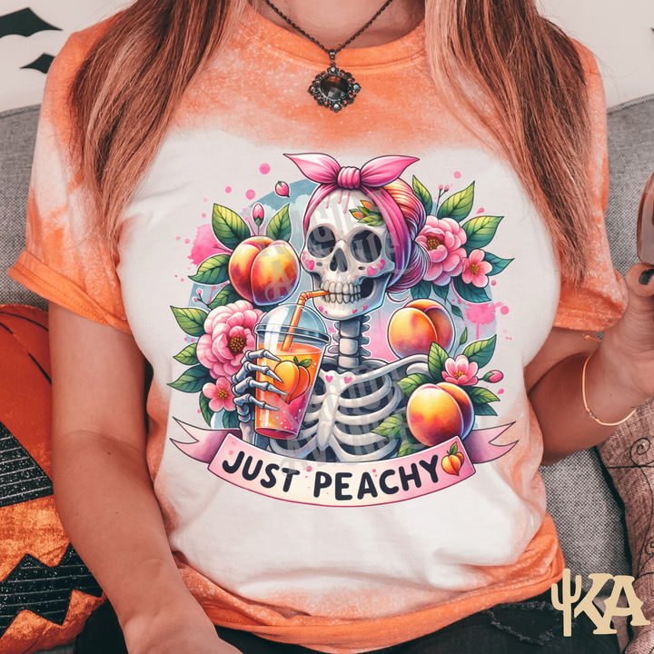 Just Peachy Bleached T-Shirt