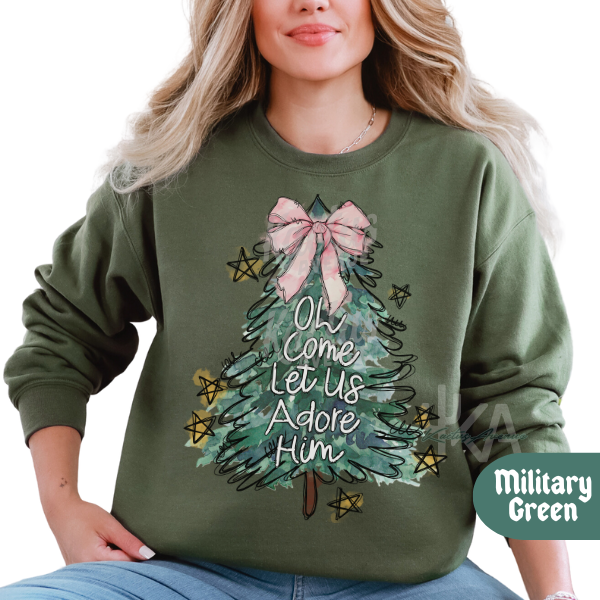 Oh Let Us Adore Him Sweatshirt