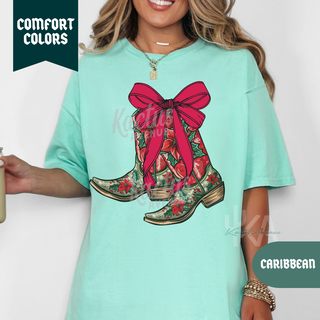 Christmas Boots T-Shirt (Comfort Colors)