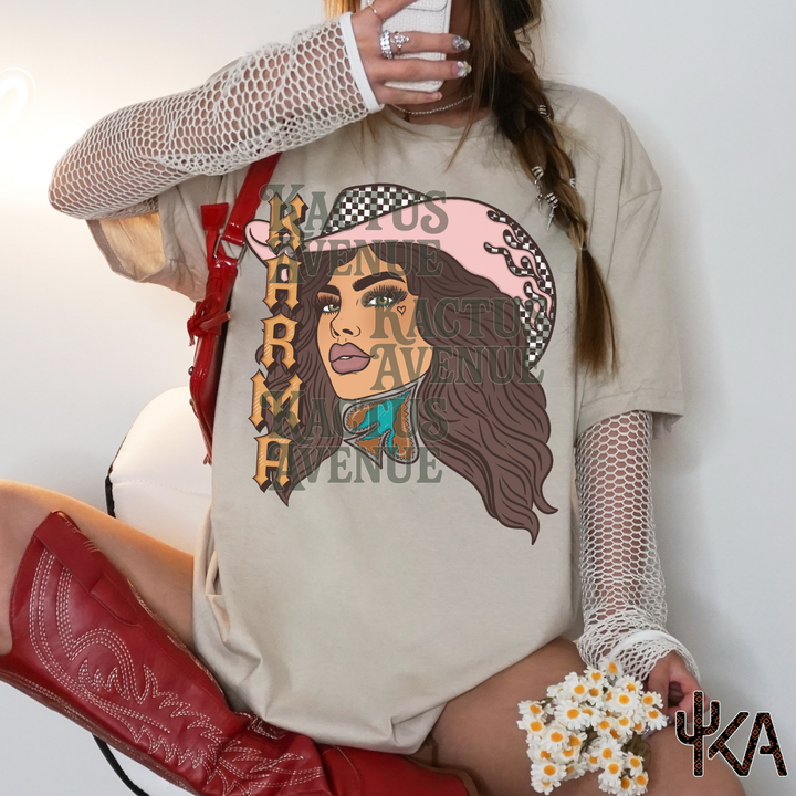 Karma Cowgirl (Comfort Colors) - EXCLUSIVE