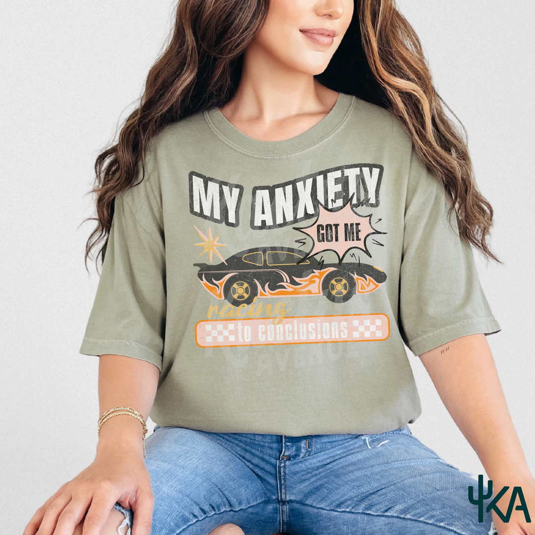 Racing Anxiety T-Shirt (Comfort Colors)