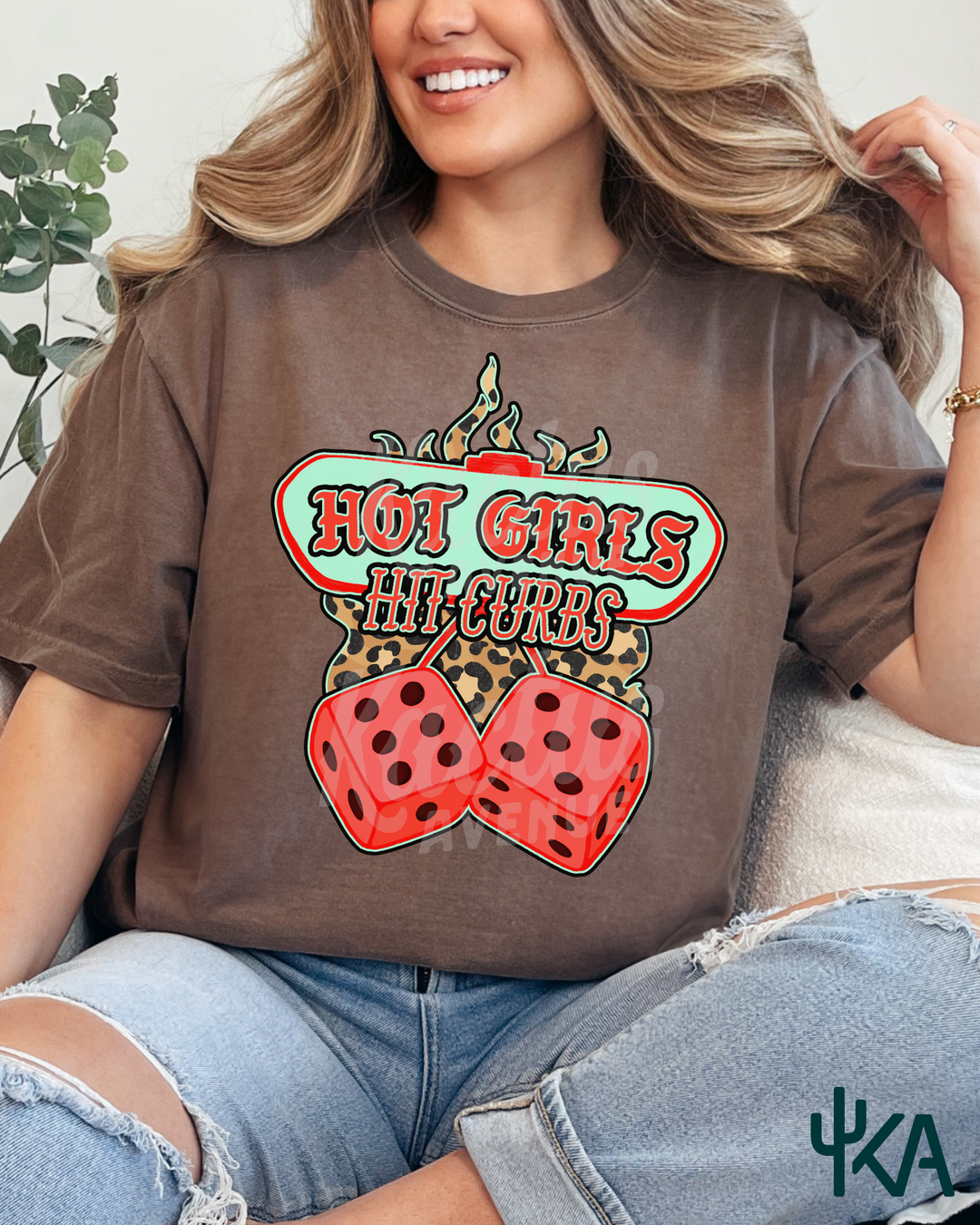 Hot Girls Hit Curbs T-Shirt (Comfort Colors)