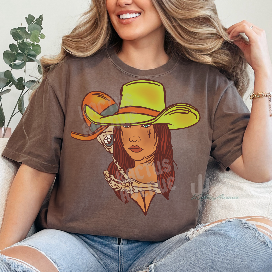 Cowgirl Skeleton T-Shirt (Comfort Colors)