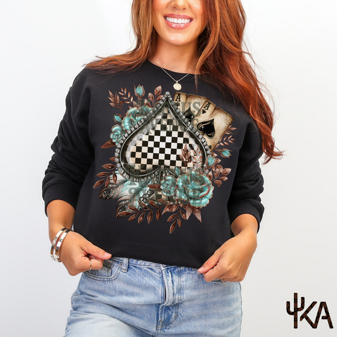 Checkered Spade Sweatshirt