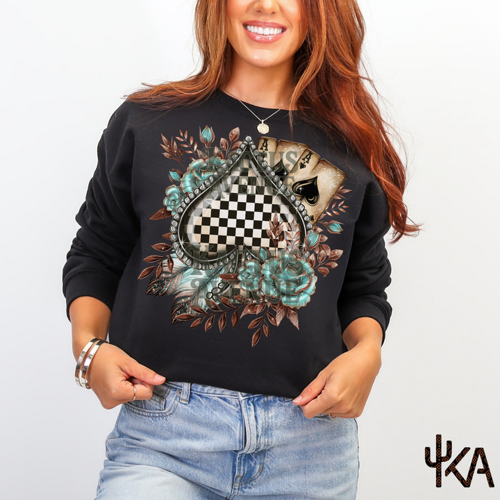 Checkered Spade Sweatshirt