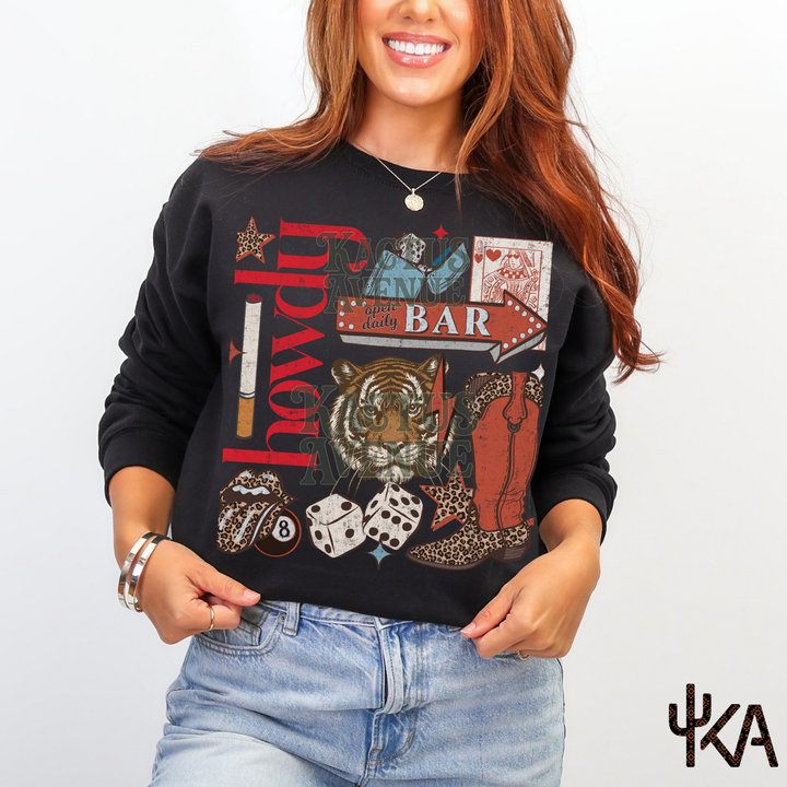 Howdy Collage Sweatshirt