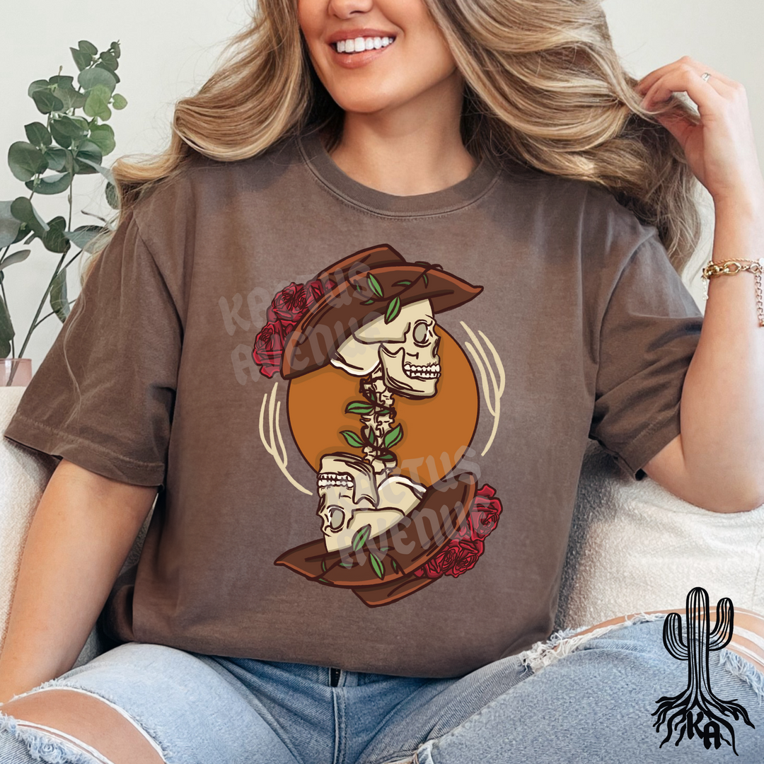 Reverse Cowgirl Skeleton T-Shirt (Comfort Colors)