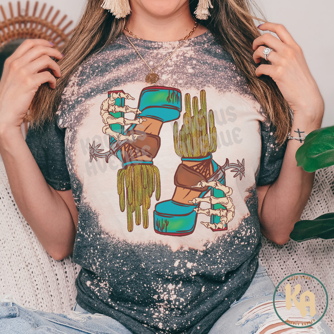 Cactus Platforms Bleached T-Shirt