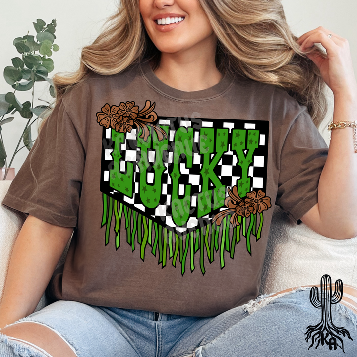 Lucky Fringe T-Shirt (Comfort Colors)