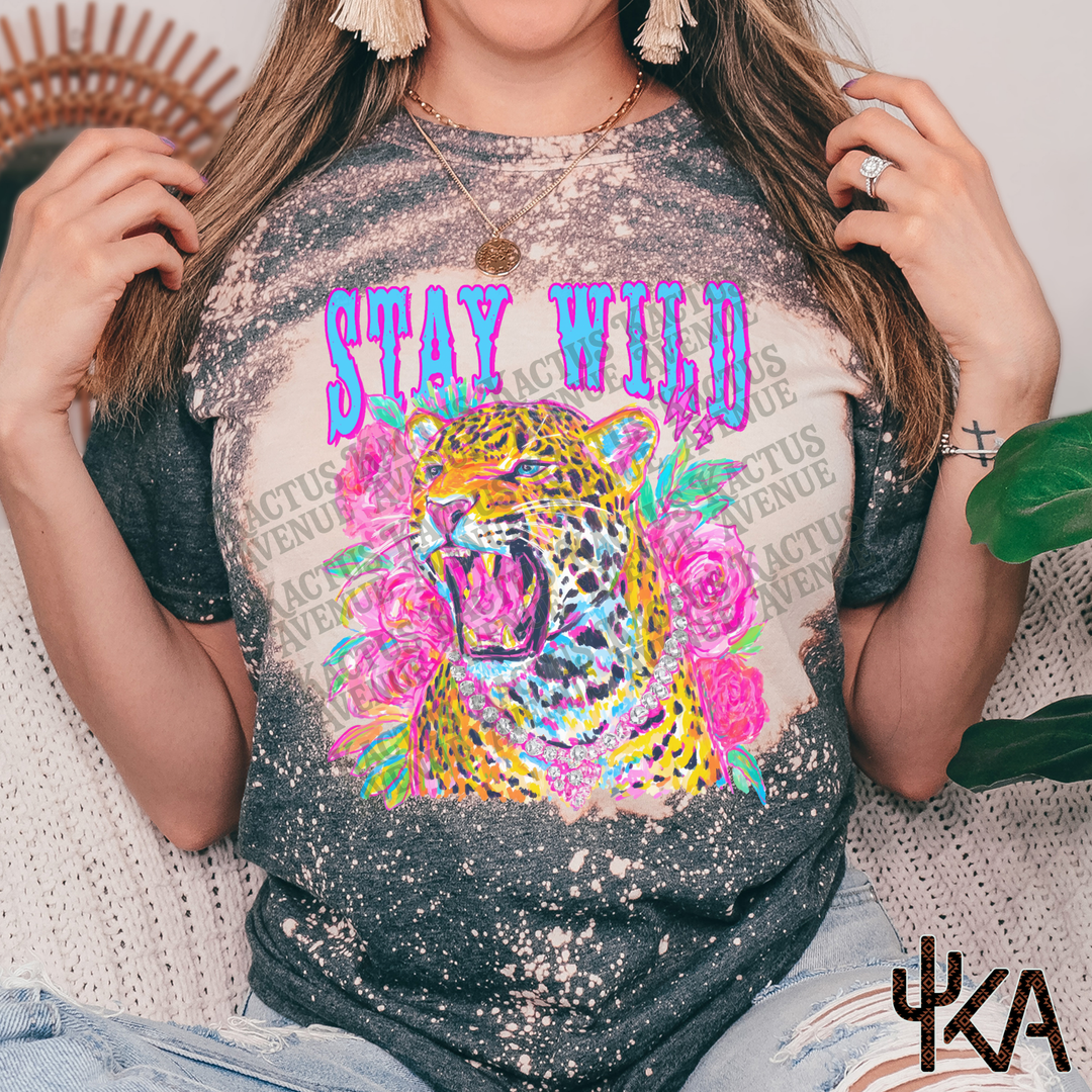 Wild Leopard Summer Bleached Shirt