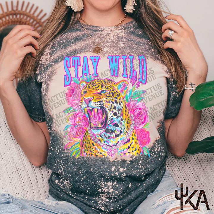 Wild Leopard Summer Bleached Shirt