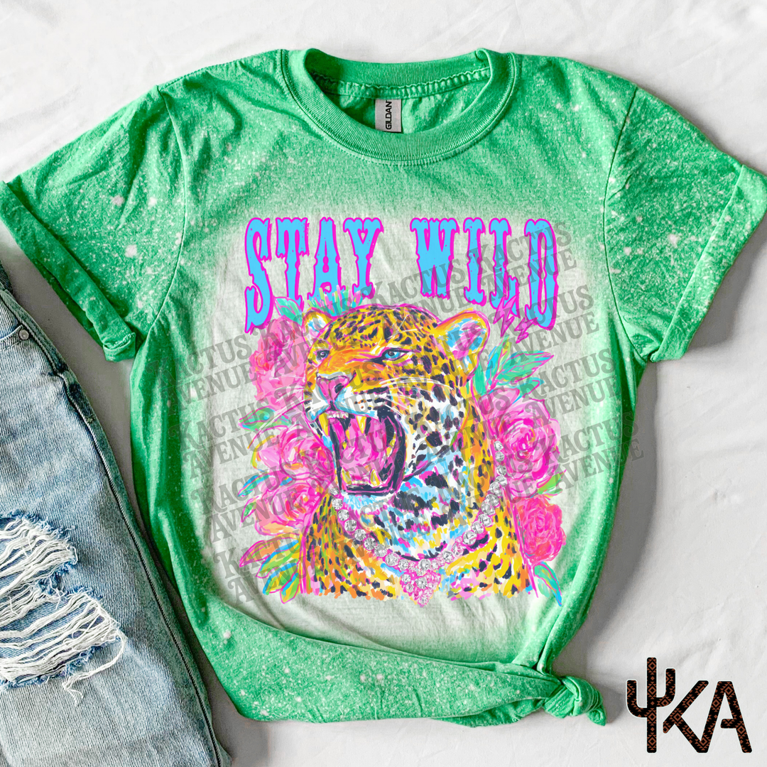 Wild Leopard Summer Bleached Shirt