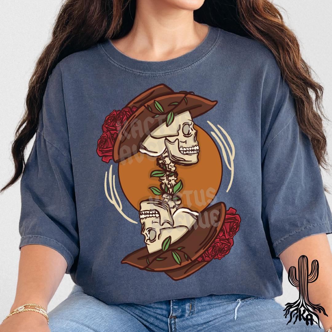 Reverse Cowgirl Skeleton T-Shirt (Comfort Colors)