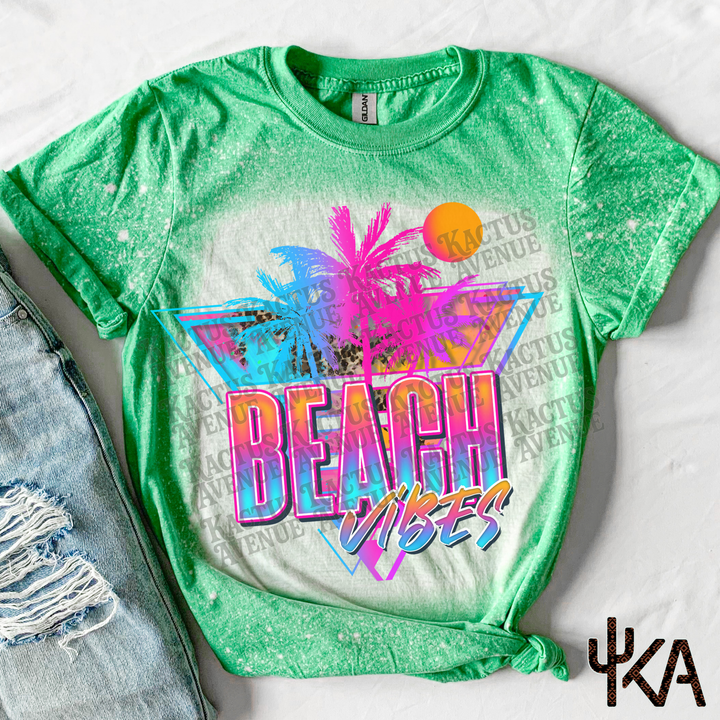 Beach Vibes Bleached T-Shirt