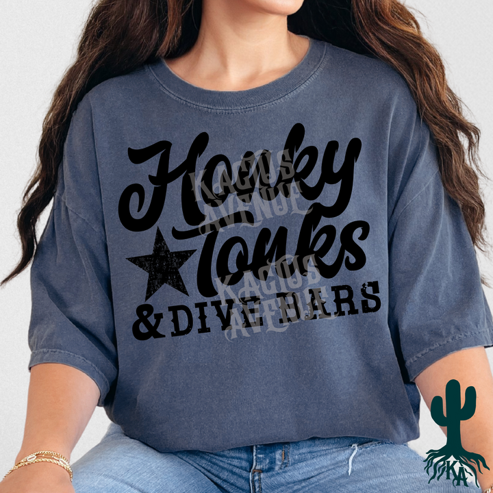 Honky Tonks and Dive Bars T-Shirt (Comfort Colors)