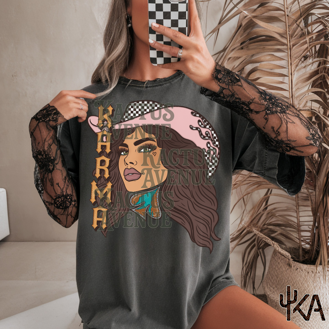 Karma Cowgirl (Comfort Colors) - EXCLUSIVE